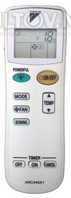 ARC445A1, ARC445A3 пульт для кондиционера Daikin 
