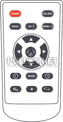 AVIS AVS0488DVR пульт для зеркала заднего вида со встроенным видеорегистратором (вариант 2)