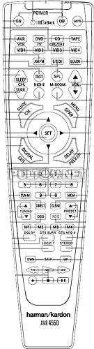 AVR4550, AVR5550 пульт для AV-ресивер Harman/Kardon