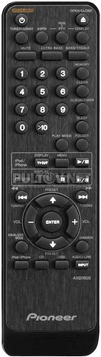 AXD7605 пульт для ресивера с CD приводом, FM тюнером и прямым подключением USB и iPod Pioneer X-HM50-K
