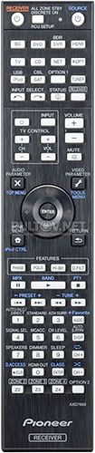 AXD7666 пульт для AV-ресивера Pioneer SC-2022-K