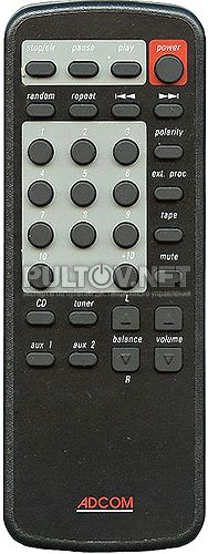 RC-750CD пульт для CD-проигрывателя Adcom GCD-750