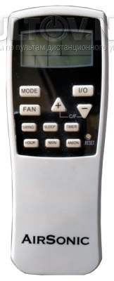 AirSonic PC 09 пульт для напольного кондиционера