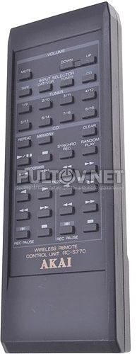 RC-S770 пульт для усилителя Akai AM-M570 и др.