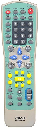 JX-9001-1B, Akai DV-P6333KDM пульт для DVD-плеера
