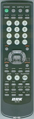 RC-53 пульт для DVD-плеера BBK 916S и др.