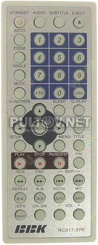 RC017-57R пульт для музыкального центра BBK ABS541T