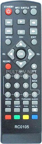 RC0105 пульт для STB-приставки BBK STB-105