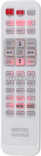 RCV011 пульт для проектора BenQ W1300 и др.