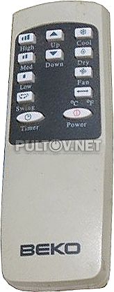 BKP-09C пульт для мобильного кондиционера BEKO 