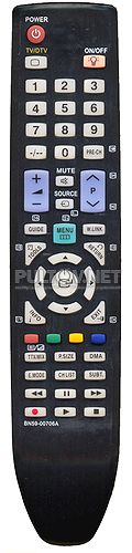 BN59-00706A НЕоригинальный пульт для телевизора 6-й серии SAMSUNG LE-40A686M1F и других