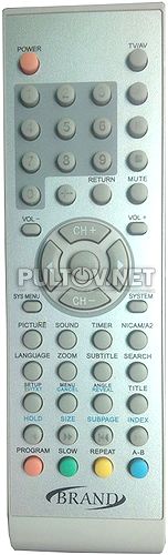 Brand 16190 пульт для телевизора со встроенным DVD-плеером 
