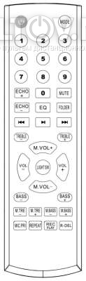 CAS-618 пульт для акустической системы Aiwa с Bluetooth, FM радио и TWS