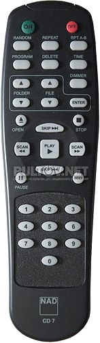 CD 7 пульт для CD-проигрывателя NAD C515BEE
