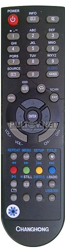 E16B389A (модель #0119) пульт для телевизора с DVD CHANGHONG