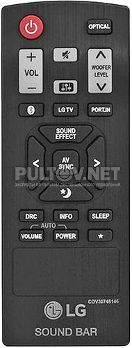 COV30748146 пульт для саундбара LG LAS350B