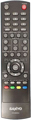 CS-90283U пульт для телевизоров SANYO LCD-32E30A и LCD-42E30FA