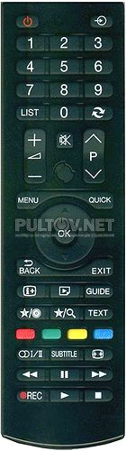CT-8046 пульт для телевизора TOSHIBA 32W1533DB