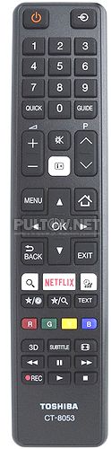 CT-8053 пульт для телевизора Toshiba 43U6763DB