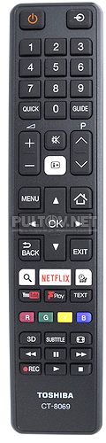 CT-8069 пульт для телевизора Toshiba 