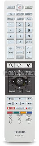 CT-90427 (PK11V01850I) пульт для телевизора Toshiba 58L7350U и других