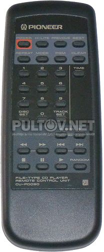 CU-PD090, CU-P0090 пульт для CD-плеера Pioneer PD-F507
