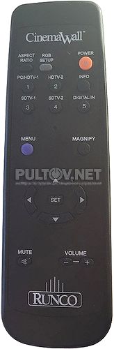 Runco CW-43MC пульт для плазменной панели Runco