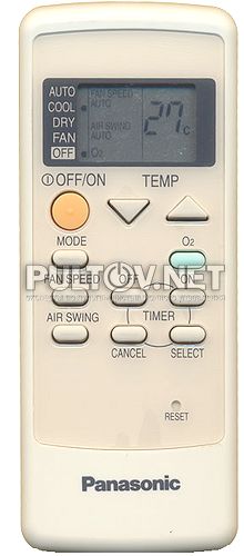 CWA75C2699, A75C2707 пульт ДУ для кондиционеров Panasonic с функцией O2