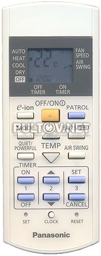 CWA75C3173 , CWA75C3002, CWA75C3186, A75C3186 пульт ДУ для кондиционеров Panasonic (модели с тепловым насосом)