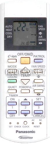 CWA75C3227 пульт для кондиционеров Panasonic CS-E9JKDW (CU-E9JKDW) и других