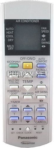 CWA75C3704 пульт для кондиционеров Panasonic CS-E12MKEW и других