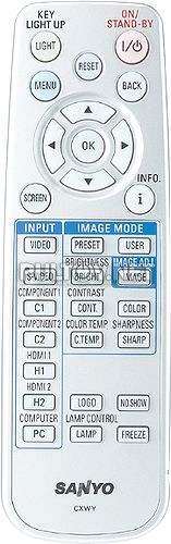 CXWY пульт для проектора SANYO PLV-Z700 и других