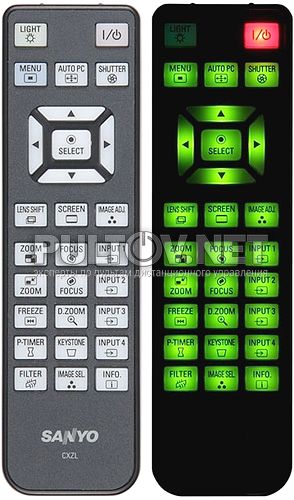 CXZL пульт для проектора SANYO PLC-XF71 и др.