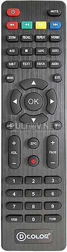 DC1302HD , DC811HD пульт для цифрового ресивера D-COLOR (DRC-5)