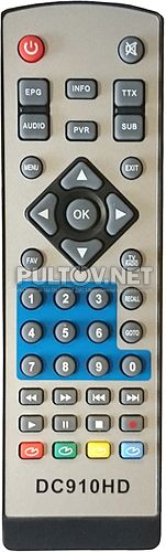 DC910HD, DC930HD пульт для DVB-T2-ресивера D-COLOR