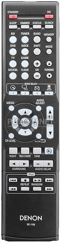 RC-1158 пульт для AV-ресивера DENON AVR-1312