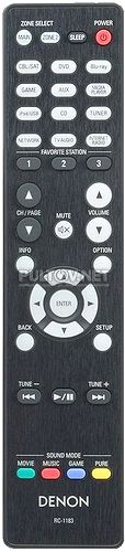 RC-1183 оригинальный пульт для AV-ресивера Denon AVR-E400 и др.