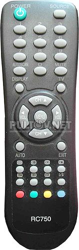 DIGIX RC750, VideoSeven RC750 пульт для V7LTV17D
