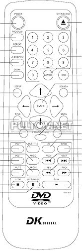 RC06-014 пульт для DVD-плеера DK Digital DVD-438