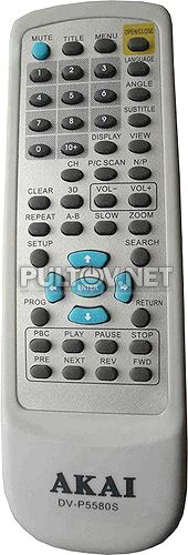 DV-P5580S пульт для DVD-плеера AKAI