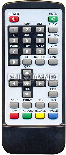 Avis AVS4000DVB,  INCAR DVT-16 , GERMIS GE-44T2  Auto DVB-T DVBT Tuner Receiver пульт для DVBT-ресивера