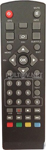 #0195 пульт для китайского DVB-T2-ресивера Orion + RS-T20 HD