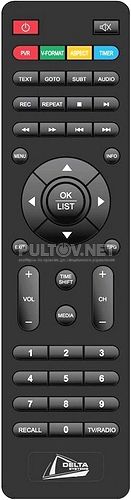 DS-530HD пульт для DVB-T2-ресивера Delta Systems