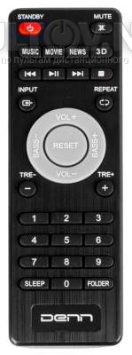 DBS-118 Xplode пульт для саундбара Denn