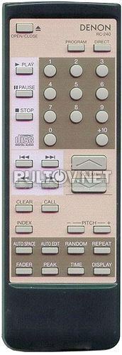 RC-232, RC-240 пульт для CD-проигрывателей Denon DCD-2560 и других