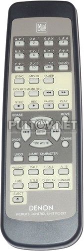 RC-277 пульт для MD-деки Denon DMD-550N