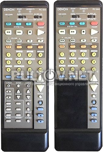 RC-844, RC-845 пульт для AV-ресивера Denon AVR-2700 и др.