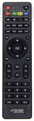 DVS HD-600T2 пульт для DVB-T2-ресивера Divisat (вариант 2)