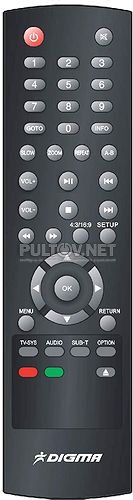HDMP-302 пульт для медиаплеера Digma 