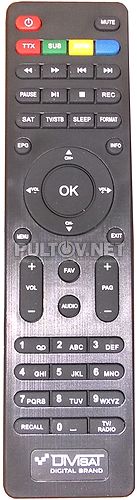 DVS-S220PVR пульт для спутникового ресивера Divisat